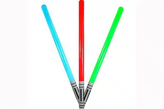 Die Jedis lassen grüßen - Laserschwerter der Fotobox Gimmicks für Astronauten